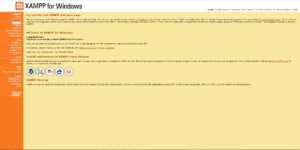 XAMPP web control panel