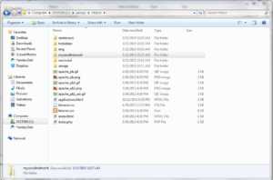 htdocs - web root directory
