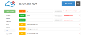 DigitalOcean Control Panel