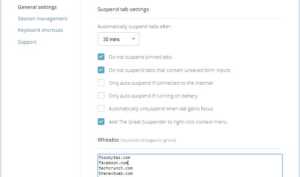 great-suspender-settings