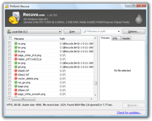 Recuva-Best Free Data Recovery Tools