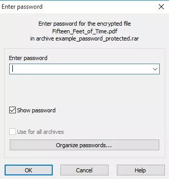 master password for rar files