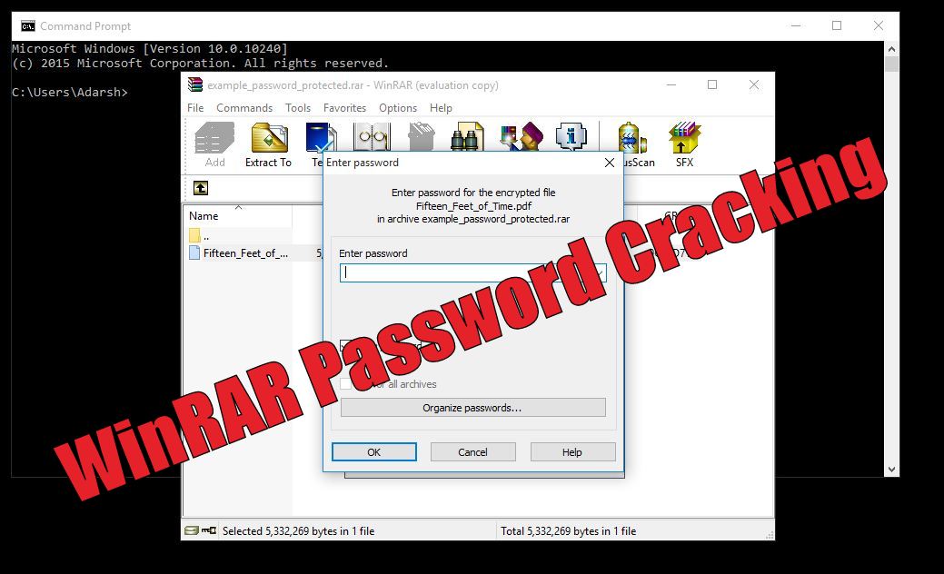 Crack Self Extracting Zip File Password Security