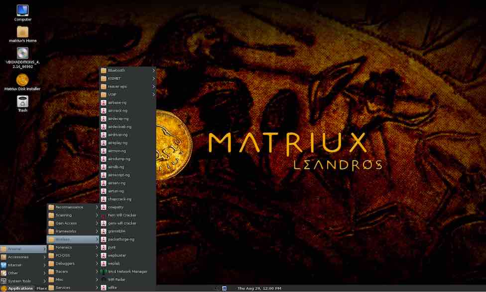 Matriux Linux Operating System For Hackers — An ...