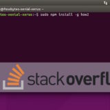 stackoverflow in terminal