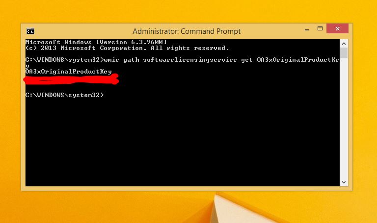 find product key windows 10 using cmd