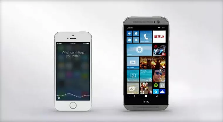Microsoft’s Cortana Disses Apple’s Siri in New HTC One M8 Commercial
