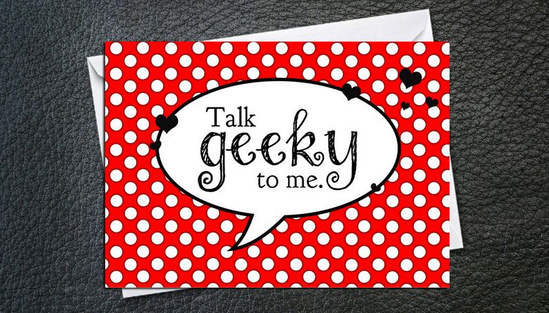 Lines up nerdy chat Geeky Pick