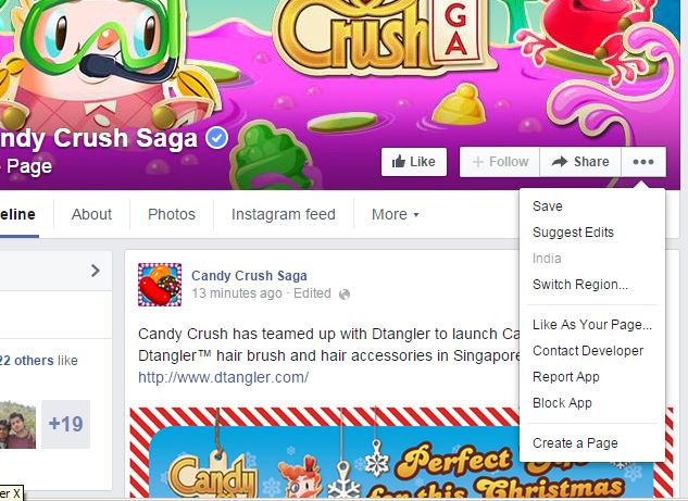 candy crush facebook