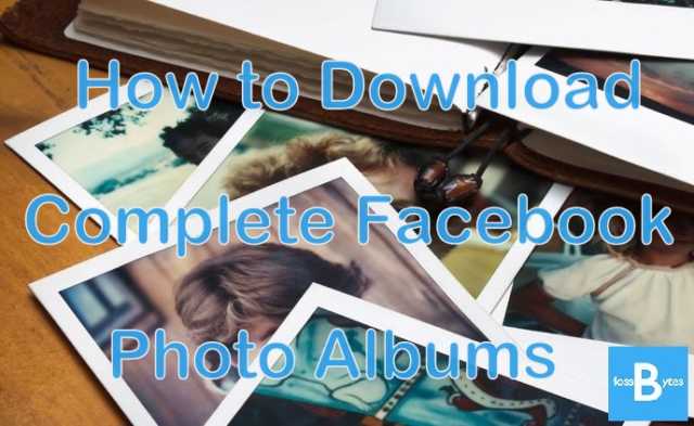 how to download all photos from facebook page