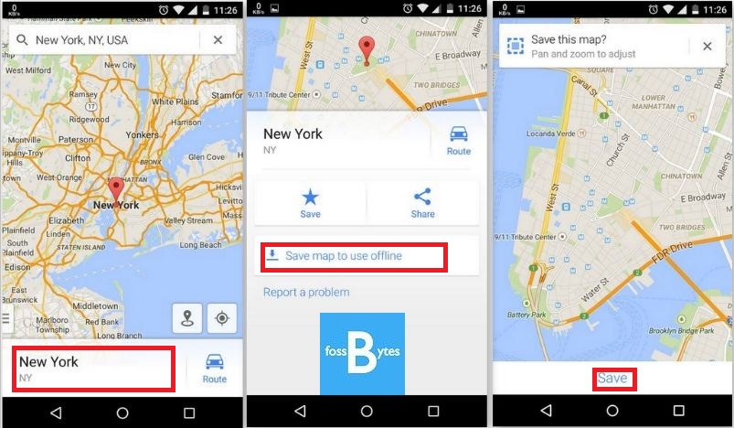 how to save google maps for offline use