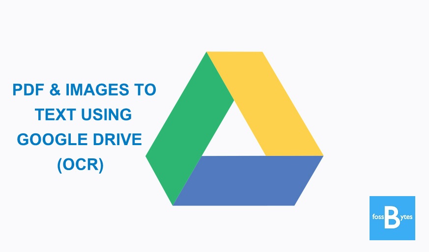 Use Google Drive to convert Images to Text (OCR)
