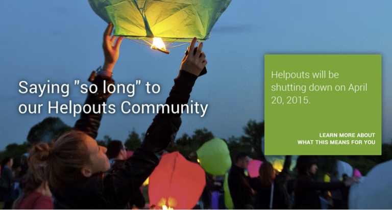 Saying So Long To Our Helpouts Community