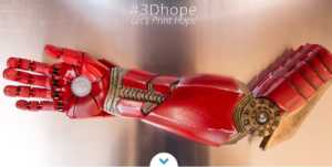 3d printed bionic arm iron man