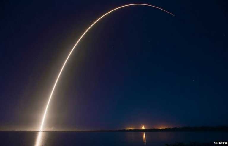 spacex falcon 9 elon musk first electric satellite