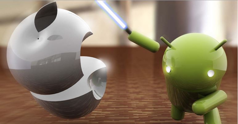 android vs iphone fight