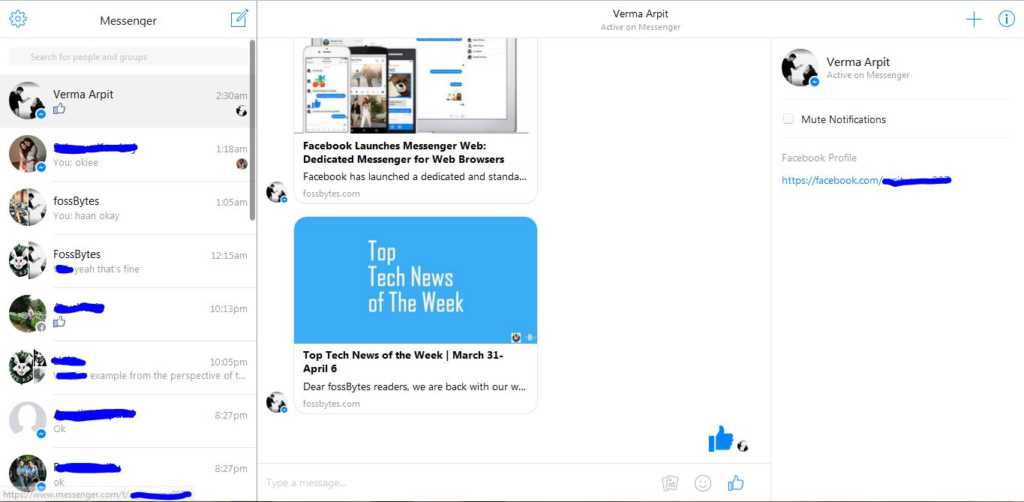 Facebook Launches Messenger  Dedicated Messenger for  Browsers