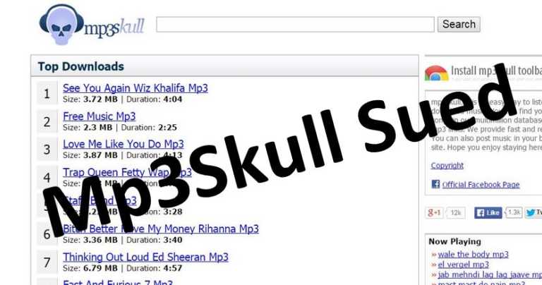 MP3 Download Website MP3Skull Being Sued Over Mass Piracy