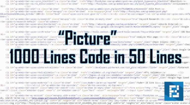 Write 1000 Lines Code in Just 50 Lines with New Programming Language “Picture”