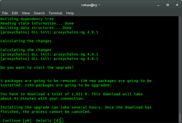 Upgrade ubuntu from terminal