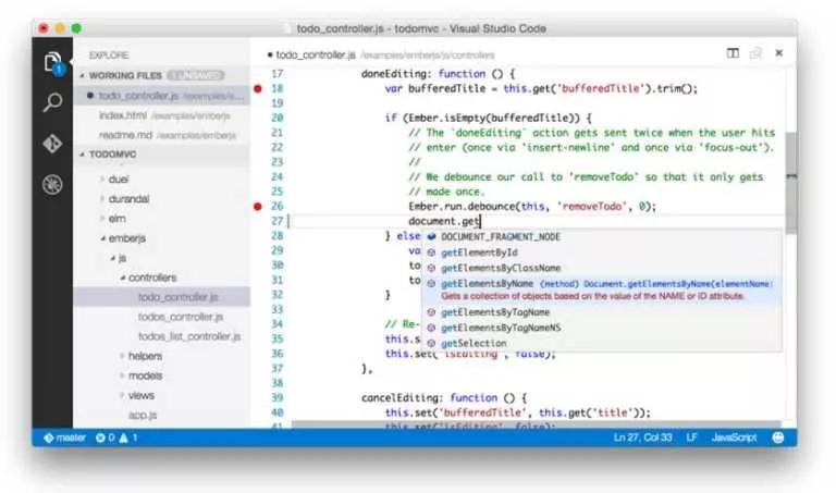 Microsoft Releases Free Visual Studio Code for Windows, Mac and Linux