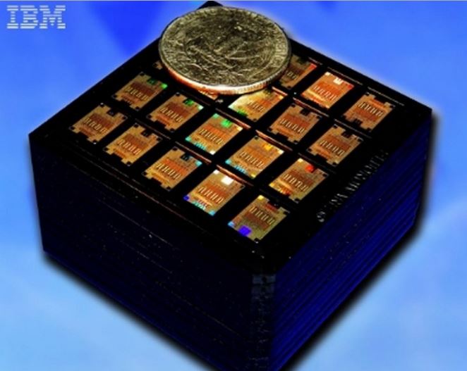 ibm silicon photonics rainbow chip