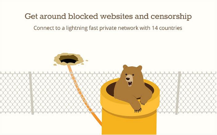 how to use tunnelbear on browser