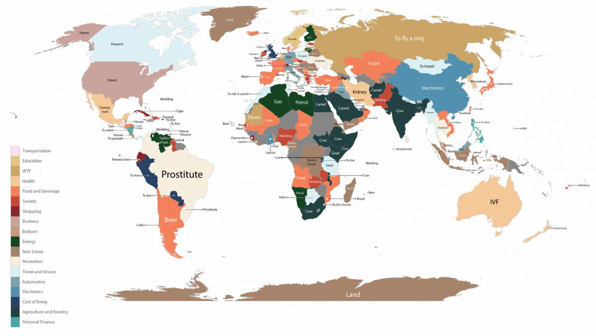 world1 map google words