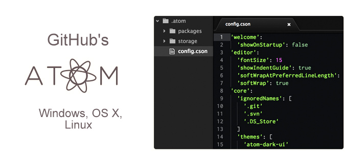 plain text editor atom