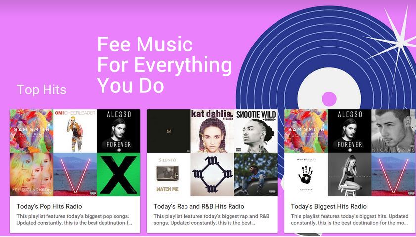 Google Play Music: Free Music For Everything You Do 