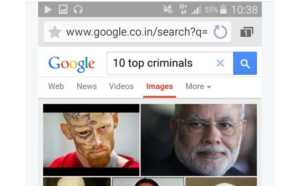 google sorry modi image