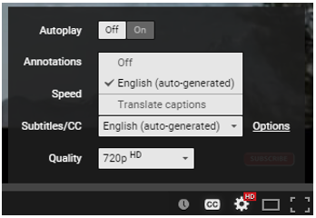 how to get subtitles on youtube without cc