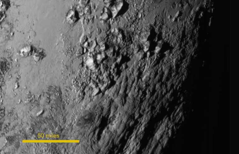New Horizons Reveals Icy Mountains On Pluto