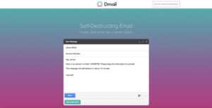 Self destruct email dmail1