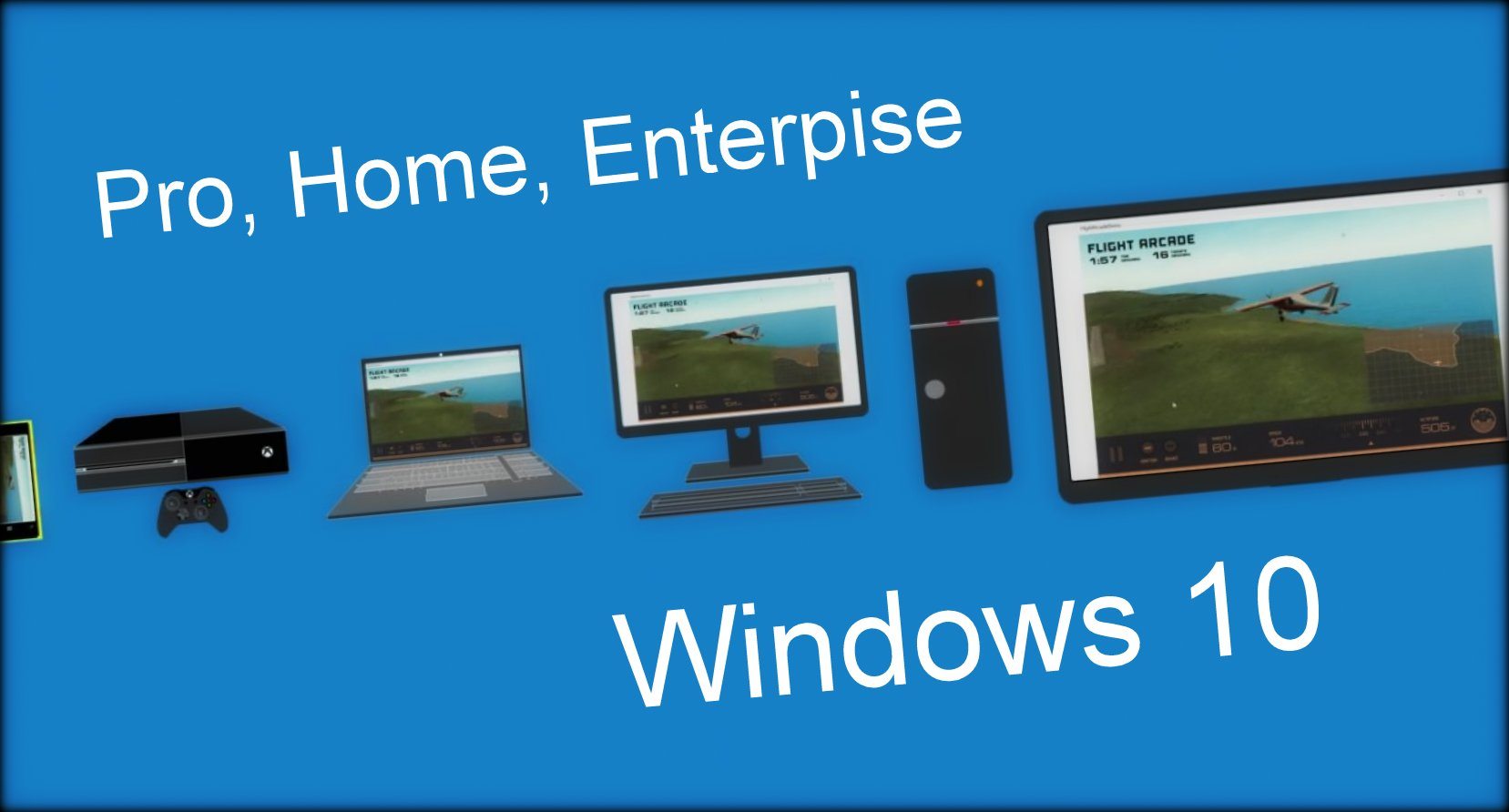 different windows 10 versions