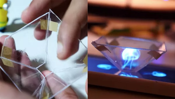 Smartphone 3D hologram