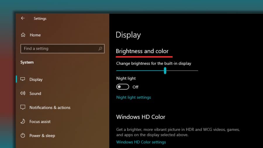 screen brightness not changing windows 10