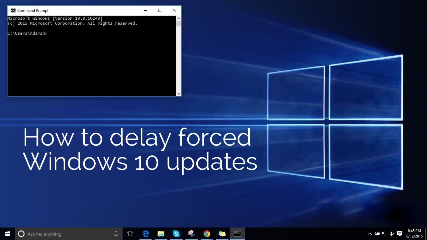 delay forced 10 windows updates