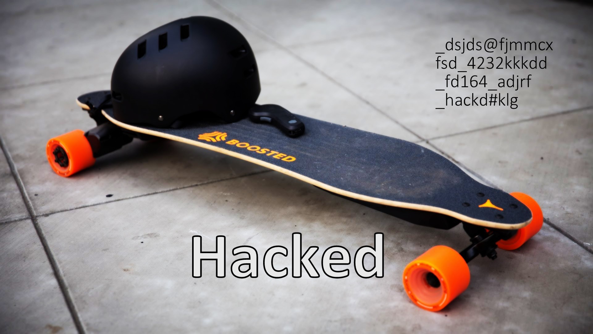 hacked skateboard