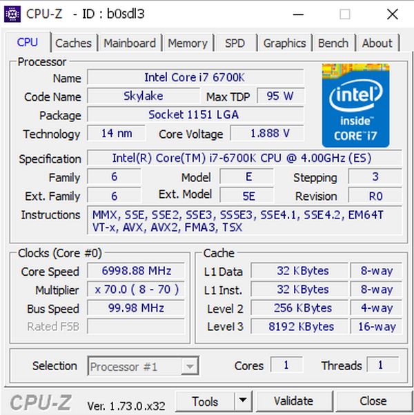 Intel Core i7 Skylake Processor Record-breaking 7GHz Clock Speeds