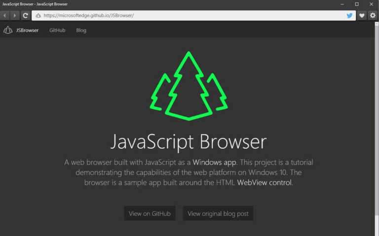 Microsoft Releases New Proof-of-concept “JavaScript Browser”