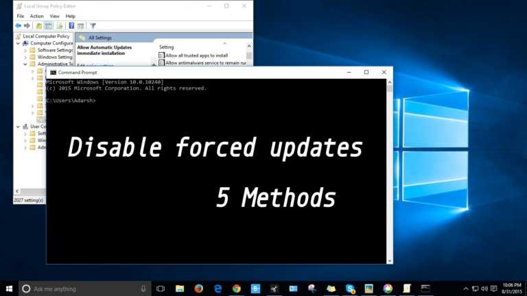 How To Disable Windows 10 Forced Updates – 5 Different Methods
