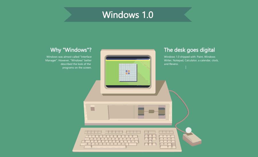 History of Windows: Windows 1.0 to Windows 10 in a GIF Story