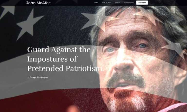 Antivirus Maker John McAfee: “I Will Be President. You Can Laugh All You Want.”