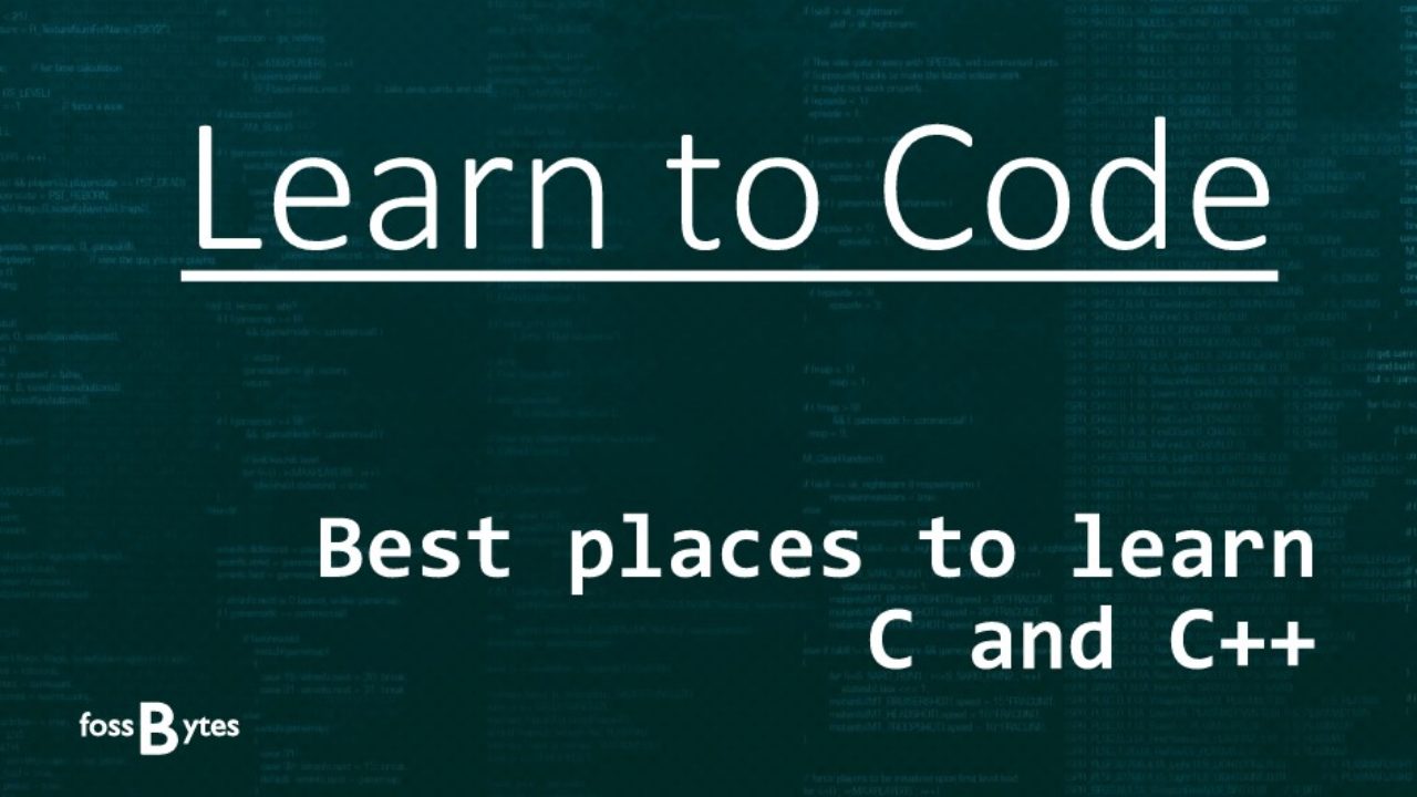Learn To Code Best Places To Learn C And C Programming - 
