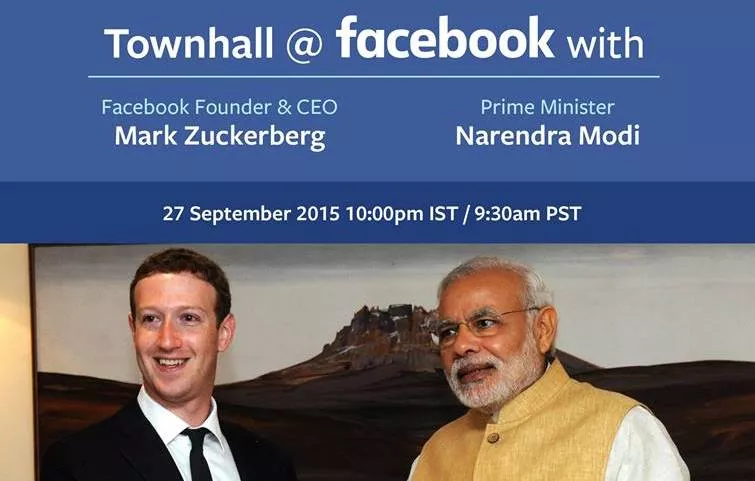 Zuckerberg Invites Indian PM Narendra Modi to Q&A Session at Facebook Headquarters