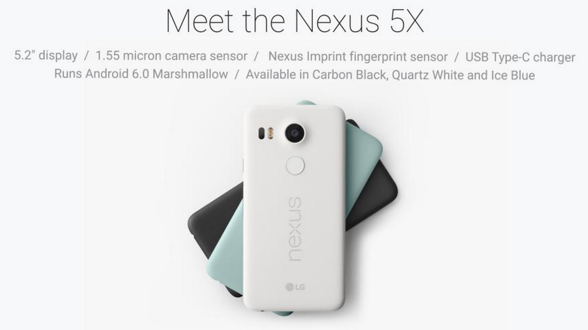 Google Announces Two Nexus LG Nexus and Huawei Nexus 6P