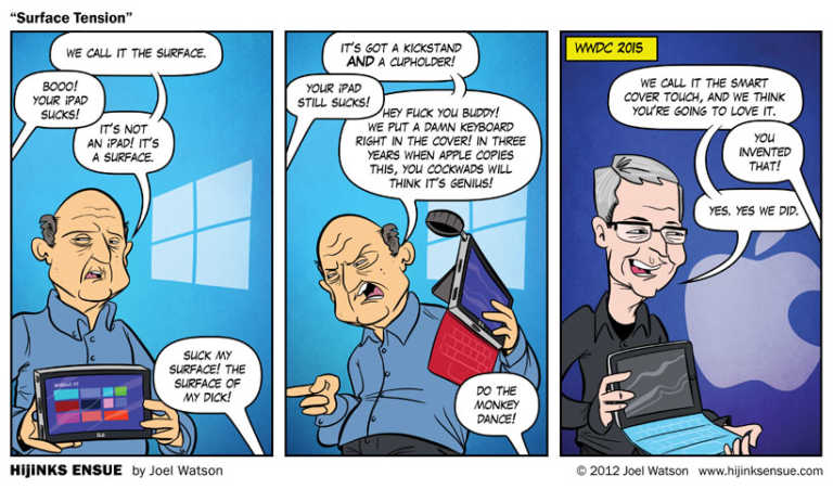 This 2012 Hilarious Comic Shows Microsoft Predicted Apple’s iPad Pro Launch in 2015