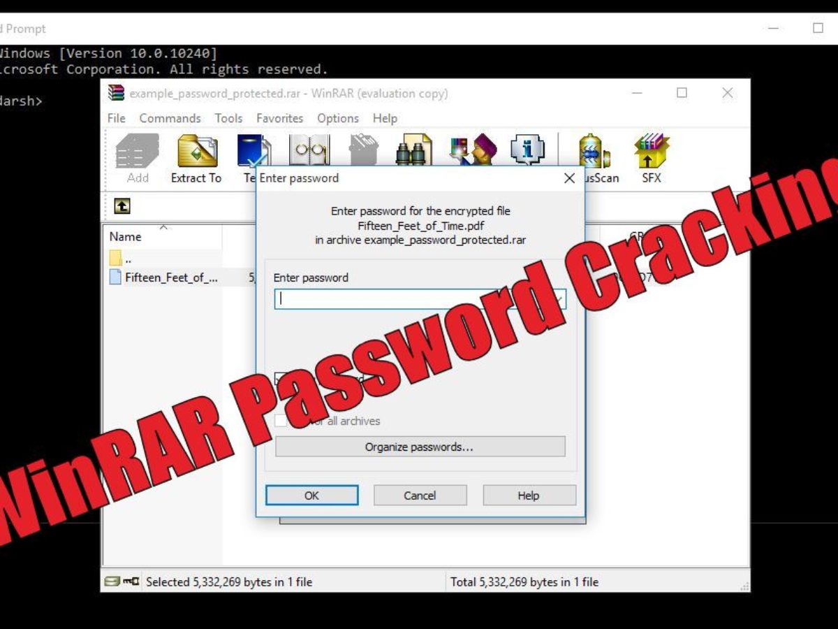 How To Crack Winrar Password Protected Files In Simple Steps