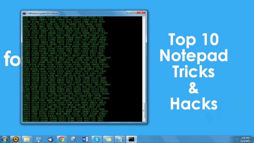 Top 10 Coolest Notepad Tricks And Hacks For Your Pc